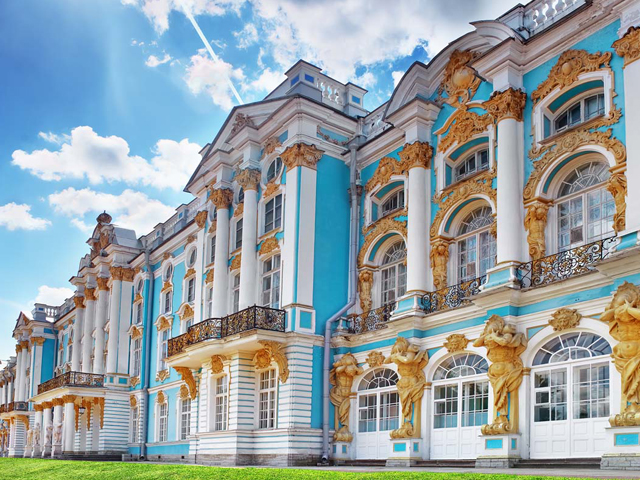 Le Palais de Catherine à Saint-Pétersbourg, Russie