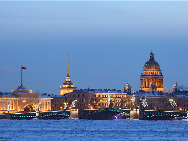 City sightseeing tour in St. Petersburg, Russia